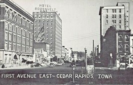 Cedar R API Ds Ia~First Avenue EAST-HOTEL Roosevelt + Court House~Lot 2 Postcards - £7.33 GBP