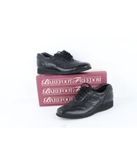 NOS Vintage 90s Streetwear Womens 11 M Chunky Platform Leather Shoes Bla... - $1,840.81 MXN