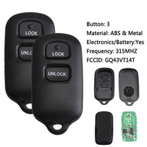 2 For 1999 2000 2001 Toyota Camry Keyless Entry Remote Fob Car Key Trans... - £25.49 GBP