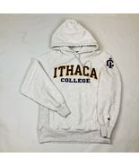 Vintage Ithaca College Champion Reverse Weave Hooded Gray Sweatshirt Siz... - $909.02 MXN