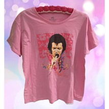 Elvis Presley Plus Size Women&#39;s Graceland  Pink T-Shirt - £13.24 GBP