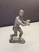 Michael Ricker 1993 Signed Pewter Figurine Tennis Player USA Numbered 33 - $24.75
