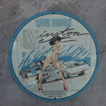 1990 Vintage Saugus Speedway Nascar Winston West 200 Porcelain Enamel SignAME... - £116.77 GBP