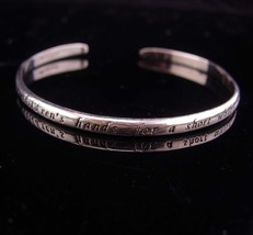 Vintage Mother bracelet / sterling bangle / Mother of the Bride Gift / m... - $75.00