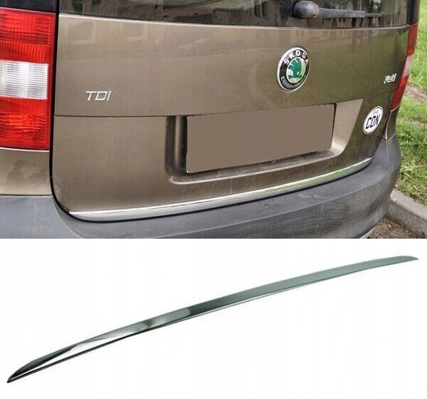 ŠKODA YETI II 2 FL 14+ Martig chrome strip for tailgate molding chrome- show ...