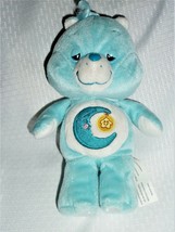 Carebear Care Bear Bedtime Bed Time Blue Moon Talking Stuffed Plush Toy 9&quot; - £19.71 GBP