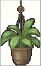 Hoya Gracilis Hanging Pot Cross Stitch Pattern | Houseplant Nature PDF - $3.99