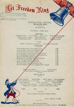 Sheraton Hotel Restaurant Dinner Menu Newark New Jersey 1945 Let Freedom... - £22.85 GBP
