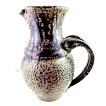 Pottery Gray Brown Drip Heavyweight Pitcher - $33.65