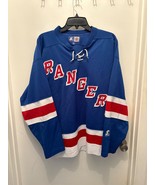New York Rangers Blank Starter Jersey X-Large Vintage 90&#39;s Blue Adult St... - €43,40 EUR