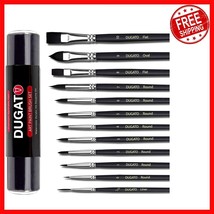 Complete 12pc Artist Brush Collection - Synthetic Bristles for Watercolo... - $29.09