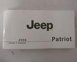 2008 Jeep Patriot Owners Manual [Paperback] Jeep - £30.53 GBP