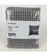 Ikea GULLKLOCKA Cushion cover 26x26&quot; Chenille Cotton Gray New 703.166.85 - £11.78 GBP