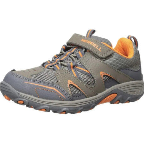 Merrell Unisex-Child Trail Chaser Hiking Sneaker gunsmoke/orange size 3 - $42.03