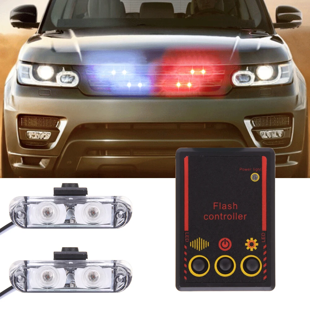 Dazzling Multi-mode LED Car Flash Light Wedge Lamp LED Bulb Flash Drive-by-wir - £16.52 GBP