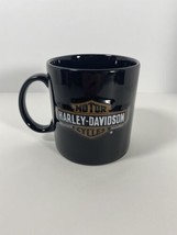 Harley Davidson Large Mug Coffee Cup 3D Embossed Logo Black Ride To Live 2007 - £8.84 GBP