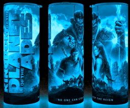 Glow in the Dark Planet of Apes - Caesar Action Movie Cup Mug Tumbler 20oz - $22.72