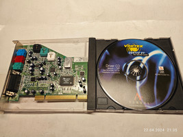 Original 3D PCI Sound Card Aureal Vortex AU8820 with driver CD &amp; cables - £62.24 GBP