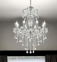 Candle Style Empire Transparent Glass Led Ceiling Light - $1,830.46