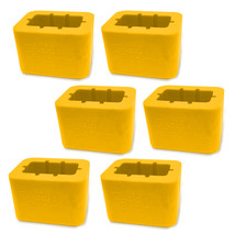 Buckle Booster™ Receptacle Raiser Seat Belt Extender Pros - Yellow - 6pk - £19.97 GBP