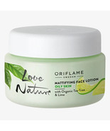 Oriflame LOVE NATURE Mattifying Face Lotion with Organic Tea Tree &amp; Lime... - £17.70 GBP