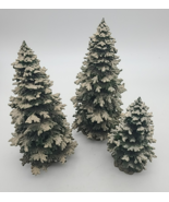 Dept 56 Village Pequot Pines Tree Set Of 3 Christmas Department 56  6&quot; &amp;... - $1,097.40 MXN