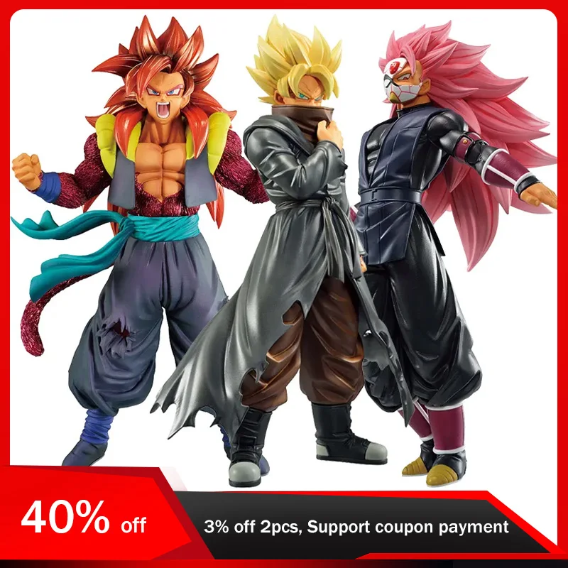 Dragon Ball Figure Gogeta Burdock Rose Goku Action Figure Super Saiyan Figurine - £27.08 GBP+