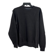 La Detresse Black Crew Neck Sweatshirt XS New - £59.72 GBP