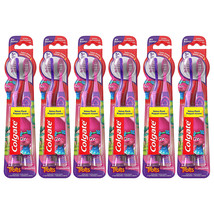 Pack of (6) New Colgate Kids Toothbrush, Trolls, Extra Soft (Total 12 Qty) - £33.41 GBP