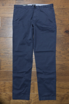 HUGO BOSS Uomo Crigan Regular Cotone Elastico Blu Scuro Cachi Chino Pants 38R - £50.22 GBP