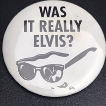 Was it Really Elvis? Broken Sunglasses Pin Button Pinback Vintage - £11.75 GBP