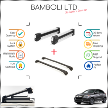 Bamboli 29.5&quot; Ski Carrier &amp; Black Cross Bar Set For Honda HR-V 2016 - 2021 4 pcs - £178.59 GBP