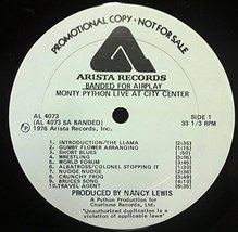 Monty Python Live At City Center Vinyl Record [Vinyl] Monty Python - £98.88 GBP