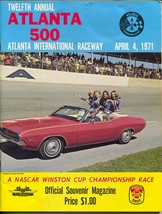 Atlanta International Raceway NASCAR Auto Race Program 4/4/1970-Atlanta 500-vg - £76.07 GBP