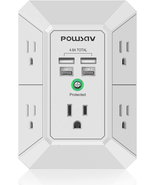 5-Outlet Power Strip with 4 USB Ports - Surge Protector for Home, Office... - €16,13 EUR