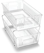 madesmart 2 Tier Organizer, Multi-Purpose Slide-Out Storage Baskets with... - $27.99
