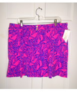 NWT LILLY PULITZER PASSION FRUIT PINK LIL WILD NIGHTS KIMIKA SKORT UPF 5... - $130.28 CAD