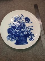 Vintage Hutschenreuther Selb 11.5&quot; Cabinet /Display Plate Flow Blue Styl... - $42.75