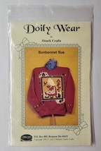 Doily Wear by Ozark Crafts Sweatshirt Applique Pattern #826 Sunbonnet Sue - £9.48 GBP