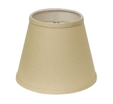 10&quot; Parchment Biege Hardback Empire Linen Lampshade - £69.98 GBP