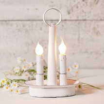 Double metal Accent Light in Rustic white - $1,045.22 MXN