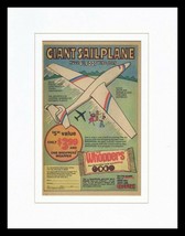 1979 Whoppers Candy / Sailplane Framed 11x14 ORIGINAL Vintage Advertisement - £31.14 GBP