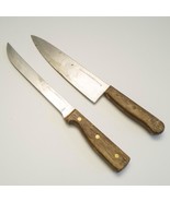 Washington Forge Yorktowne Chef Knife Wood Handle Stainless Steel Lot of 2 - $19.79