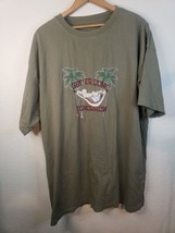 Big Dog Embroidered Xl Hawaiian Resort Tshirt &quot;Get &#39;er Done Tomorrow&quot; Palm Trees - £13.22 GBP