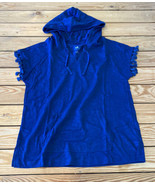 Belle Beach Kim Gravel NWOT Women’s Slub Knit hoodie W/ Tassle trim 2XS ... - £13.15 GBP
