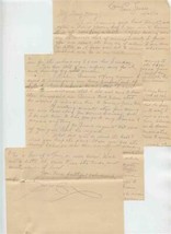 J G White Engineering 1912 Letter Camp Parr Shoals South Carolina C/O Sheriff  - £21.67 GBP