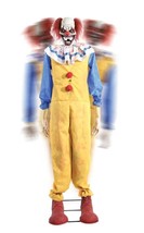 Animated Twitching Circus Clown Life Sized Halloween Haunted Eyes Light Up Prop - £126.40 GBP