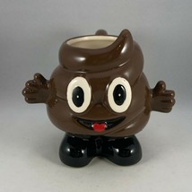 Figural Smiling Funny Poop Emoji Coffee Mug - $19.00