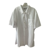Chef Works White Short Sleeve Button-Down Shirt – Size XL – 65/35 Poly C... - $21.60