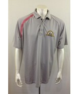 Cooperstown All Star Village Men&#39;s Gray Short Sleeve Polyester Polo Shir... - $7.92